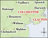 Map of areas covered by Castle Driving School's weekly instructors